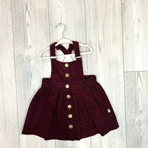 NWT Lacey Lane Size 5 Sadie Dress Corduroy Jumper Girls Button Front